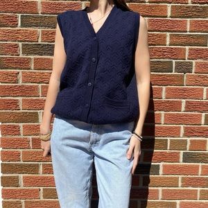 Vintage Button up sweater vest